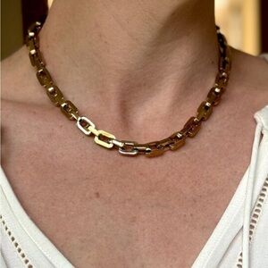Eddie Borgo Gold Supra Link Necklace
